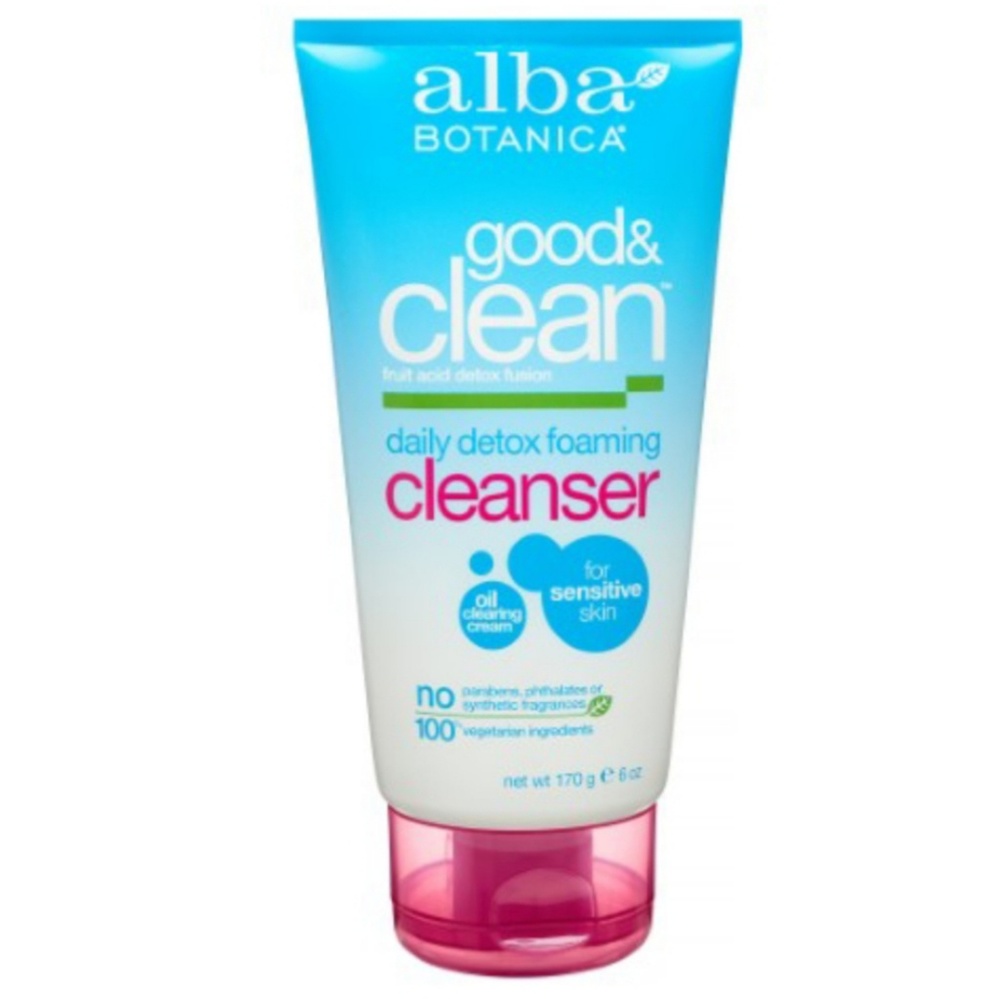 2 Alba Goods & Clean Daily Detox foaming cleanser
